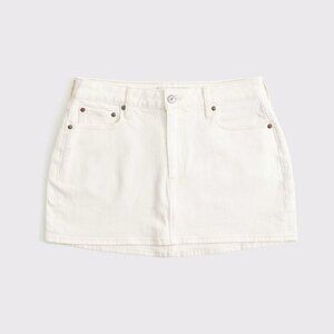 Curve Love Mid Rise Denim Mini Skirt